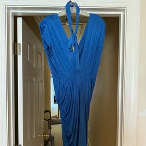 Blush Blue Dress with Belt